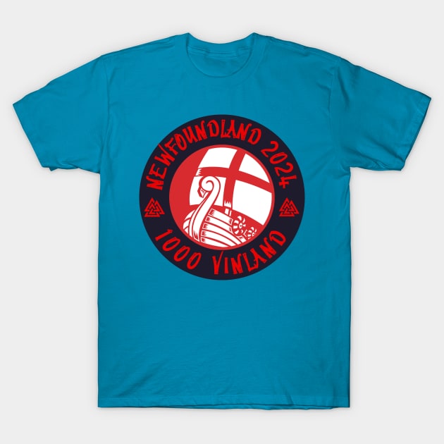 2024 1000 Viking Adventure to Vinland Atlantic Ocean Vikings T-Shirt by SailorsDelight